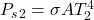 P_s_2 = \sigma A T_2^4