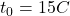t_0 = 15&deg;C