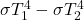 \sigma T_1^4 - \sigma T_2^4