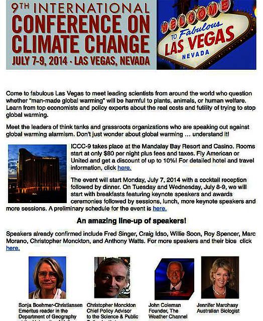 9. Internationale Konferenz über den Klimawandel in Las Vegas