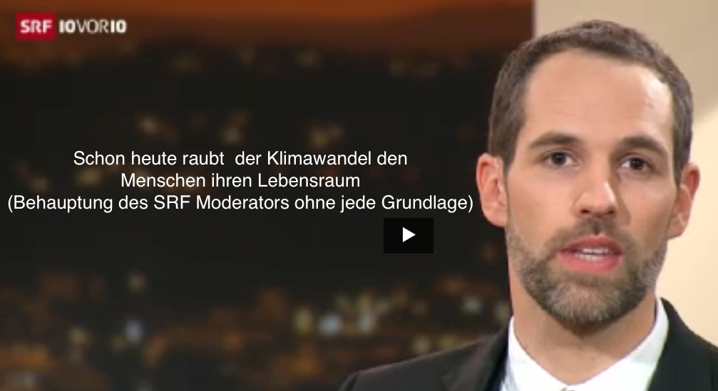 Es ist 10 vor 10: Zeit für falschen Klimaalarm im Schweizer Fernsehen