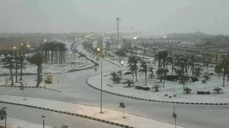 Extremwetter einmal anders: In Kairo fällt nach 112 Jahren wieder Schnee