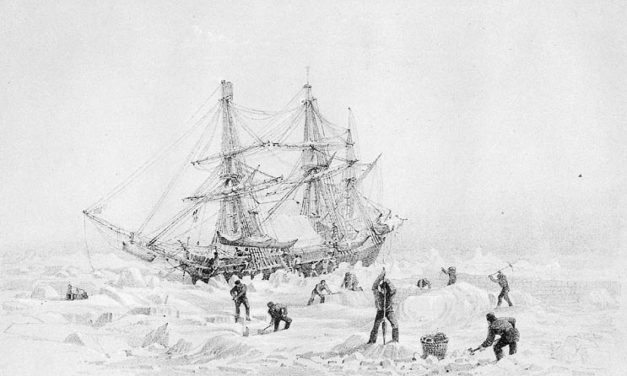 Schiff HMS Terror nach 170 Jahren im nördlichen Eis wieder aufgetaucht.