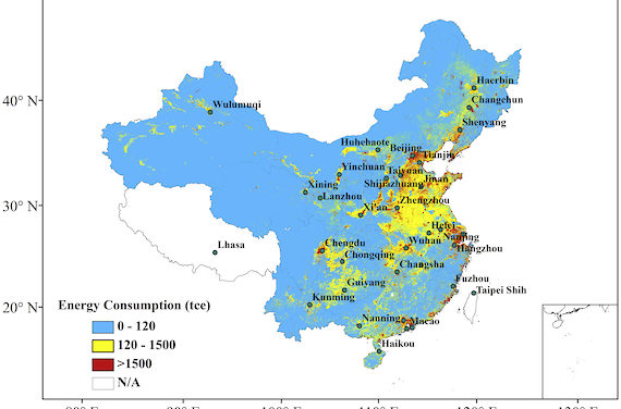 Neue Studie: Zusammenhang zwischen UHI bzw. Energieverbrauch und langzeitlichen Temperaturänderungen in China
