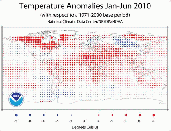 US-Wetterbehörde NOAA meldet Januar bis Juni heißeste Periode seit Beginn der Aufzeichnungen weltweit! Wie geht das, ohne Messungen vor Ort?