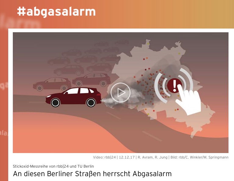 Falscher Stickoxid-Alarm des ÖR- Senders „rbb“ soll Dieselverbot beschleunigen