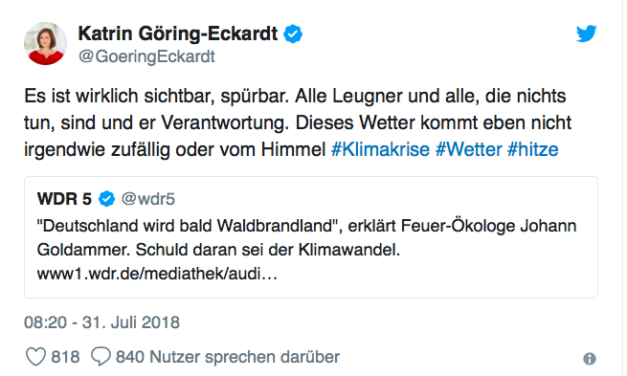 Klima-Nachrichten aus einem überhitzten Deutschland