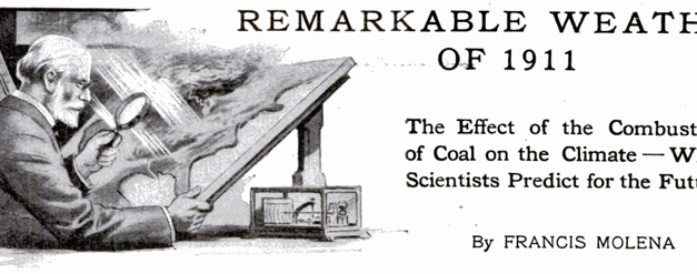 Wurde schon 1912 vor dem schlimmen Klima&shy;wandel gewarnt? Ein Zeitungs&shy;artikel, doch zwei Interpre&shy;tationen