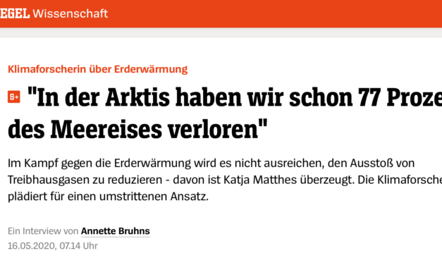 Wo ist die „Klimakrise“ ?