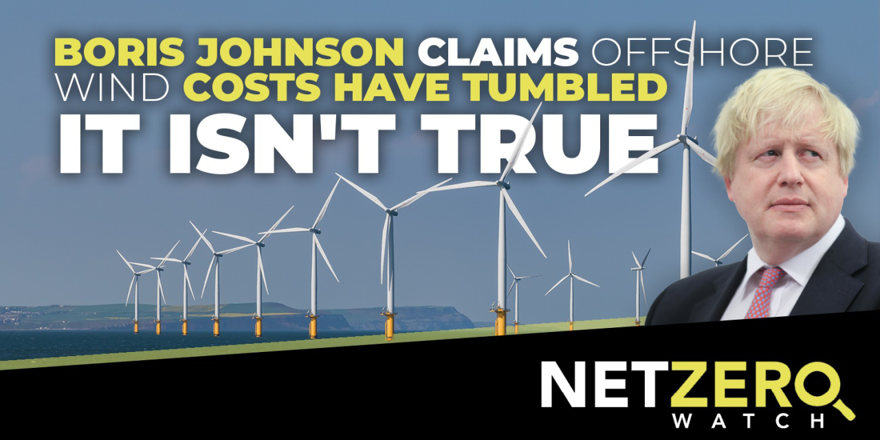 Neue Daten widersprechen den Behauptungen von Boris Johnson bzgl. der Kosten von Windenergie