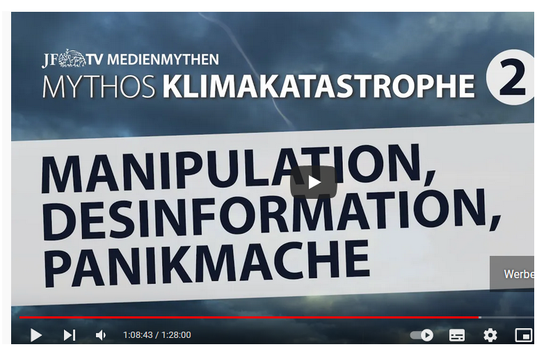 Manipulation, Desinformation, Panikmache: Mythos Klimakatastrophe Teil 2, von JF-TV