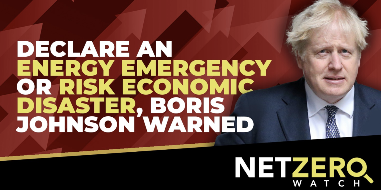 Warnung an Boris Johnson: Rufen Sie den Energie-Notstand aus – oder Sie riskieren ein ökonomisches Desaster