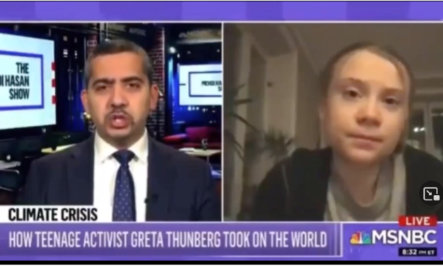 Sagte Greta gerade, es gäbe keine Klimakrise? MSNBC-Video….