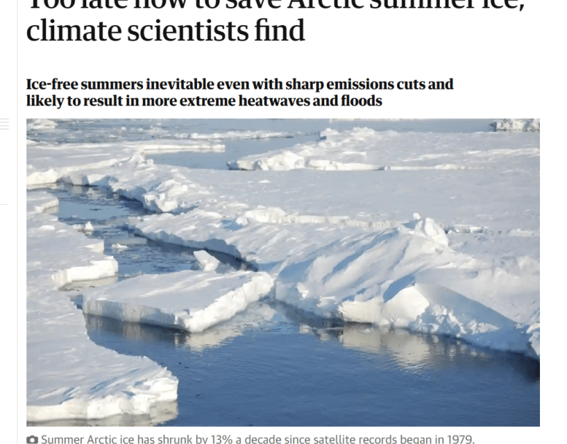 Arktisches Eis: Eine endlose Folge falscher Prognosen