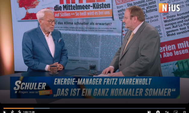 Fritz Vahrenholt rät zur Gelassenheit: „Es ist keine Klimakatastrophe in Sicht!“