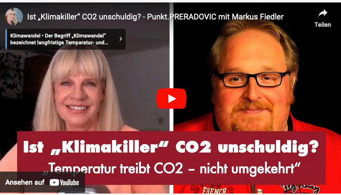 Ist „Klimakiller“ CO2 unschuldig? – Punkt.PRERADOVIC mit Markus Fiedler