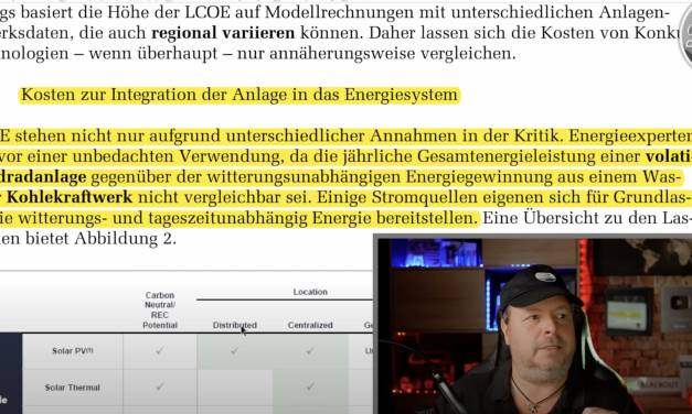 „Erneuerbare“ kosten derzeit 36 ct/kWh. Kernergie rd. 1/10 davon. Wer lügt hier?