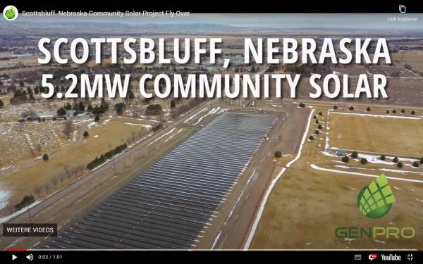 Riesiger Solarpark in Nebraska durch Hagelsturm völlig zerstört