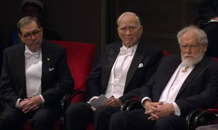 Physik-Nobelpreisträger John Clauser erklärt im Juni in Halle, wie Klima wirklich funktioniert