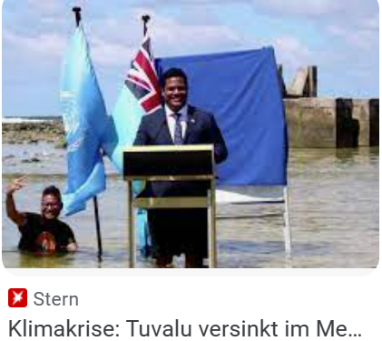 Tuvalu versinkt nicht. Im Grunde doch vollkommen egal. Wichtig ist nur, dass es in Simulationen untergehen könnte
