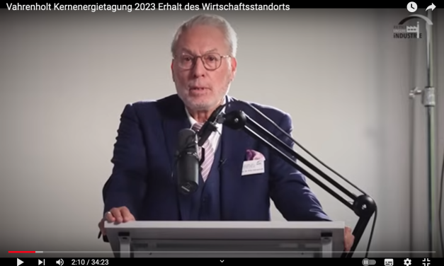 Fritz Vahrenholt auf der Kernenergietagung 2023 – Erhalt des Wirtschaftsstandorts