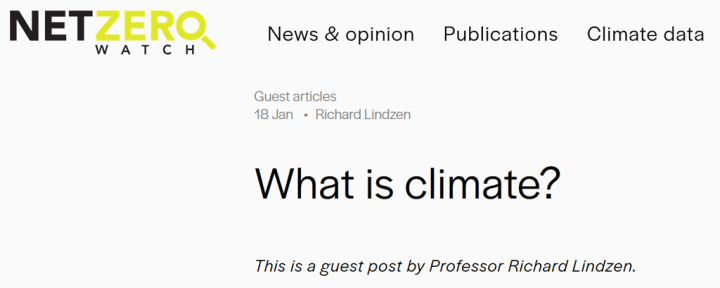 Was ist Klima? – Richard Lindzen