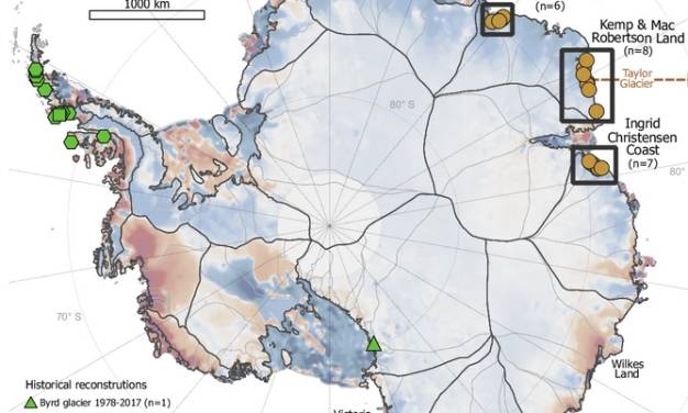 2000 Kilometer ostantarktischer Gletscher sehen nach 85 Jahren und 1,6 Billionen Tonnen Kohlendioxid nicht sehr verändert aus