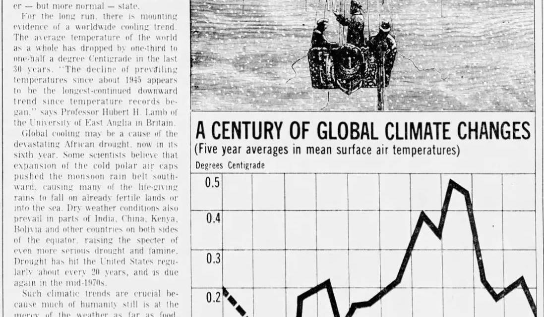 Die in Vergessenheit geratene Angstmache vor „Global Cooling“