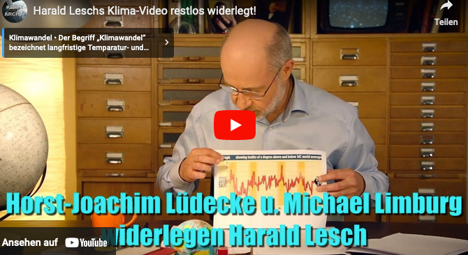 Harald Leschs Klima-Video restlos widerlegt!