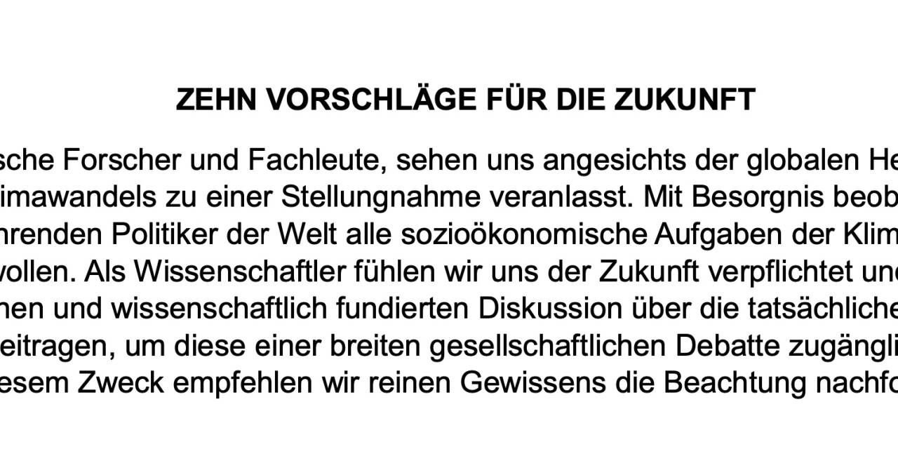 „Zehn Vorschläge für die Zukunft“ aus Ungarn