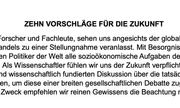 „Zehn Vorschläge für die Zukunft“ aus Ungarn