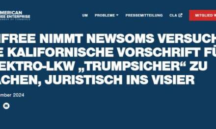 LKW Fahrer und republikanische Staaten kämpfen gemeinsam gegen das von Kalifornien angeführte „Kartell“  des Zwangs für Batteriefahrzeuge