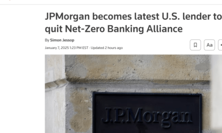 Nun sind sie <em>alle</em> weg! JPMorgan verlässt als letzte der Big-6-Banken in den USA die Net-Zero Banking Alliance! Blackrock heute auch!