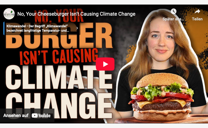 Nein, Ihr Hamburger ist nicht für den Klimawandel verantwortlich!  … Heartland fragt