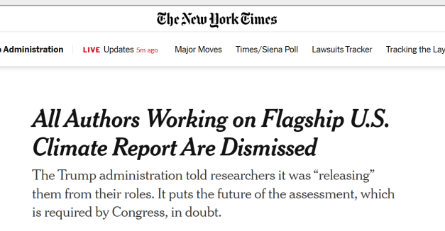 Trump-Regierung zieht endlich die Reißleine bzgl. der Klimaangst-Fabrik