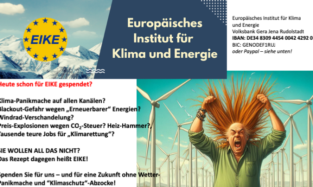 Die Klimapolitik ist ein Intelligenztest. Wer zweifelt, spendet.