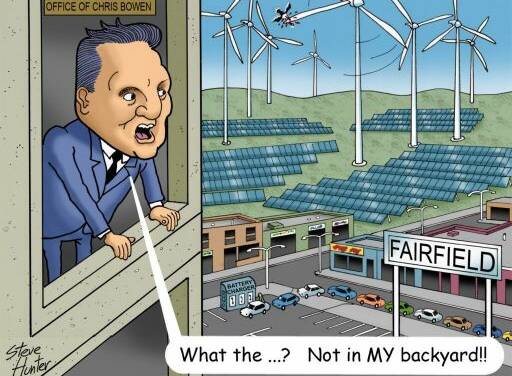 Falsch platzierte grüne Energie