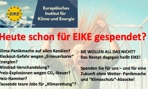 Haben Sie die Preisexplosion und die Panikmache satt? Das Rezept heißt – EIKE!