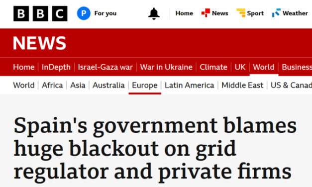 Spaniens Regierung mach alles Mögliche für den Blackout verantwortlich, nur nicht den wahren Schuldigen!