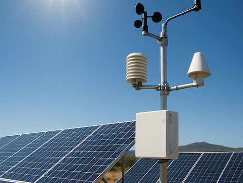 Krasse Klima-Tricks: Spanische Meßstation bei Murcia steht in der prallen Sonne neben Photovoltaik