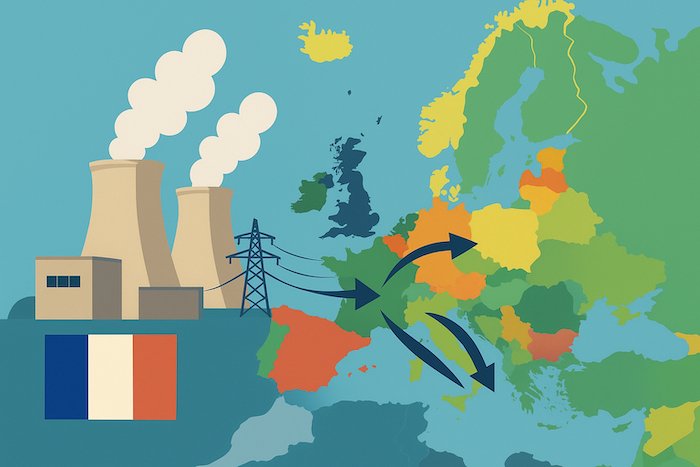 Französische Kernkraftwerke versorgen europäische Energie-Wendeländer
