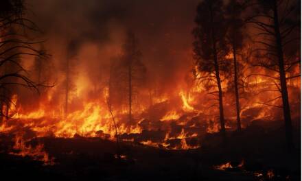 Waldbrände in Kanada in einem kalten Jahr