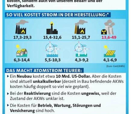 „Erneuerbare Energien sind viel billiger als Kernkraft!“ EIKE-Leser decken Tricks von „Quarks“ auf – Teil 2