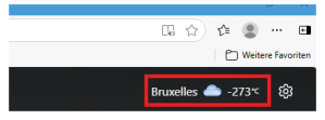 Temperatur-Bruxelles