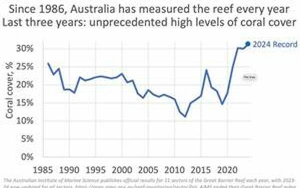Die Erholung und das Wachstum der Korallen zeigen, dass bzgl. der Zerstörung der Riffe durch globale Erwärmung irreführende Angaben gemacht werden.