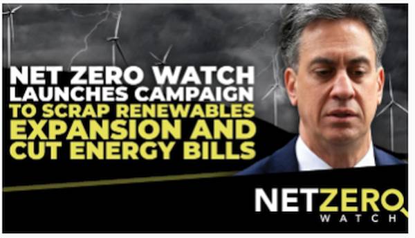 Net Zero Watch startet Kampagne zur Abschaffung des Ausbaus erneuerbarer Energien und zur Senkung der Energiekosten