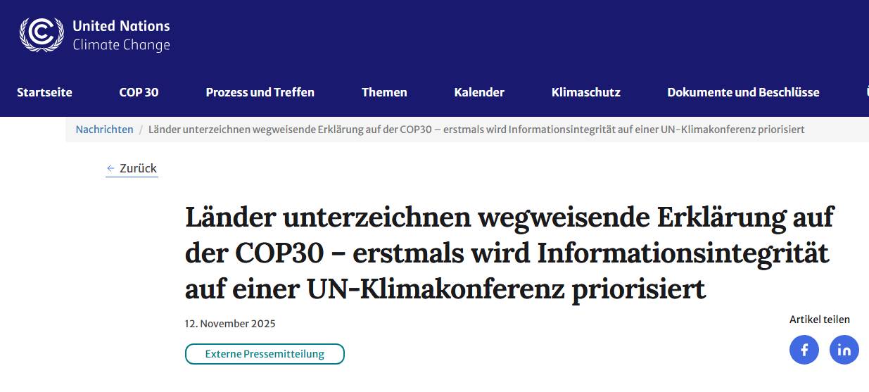 Vorsicht. Klimaleugnung ist jetzt eine „Sicherheitsbedrohung“.