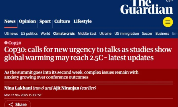 Von 1,5 °C auf 2,5 °C: The Guardian verschiebt erneut die globalen Temperaturziele