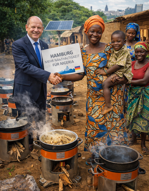 „Klimaschutz“ als Geldverbrennungs- und Betrugsmasche: Hamburg finanziert Öfen in Nigeria