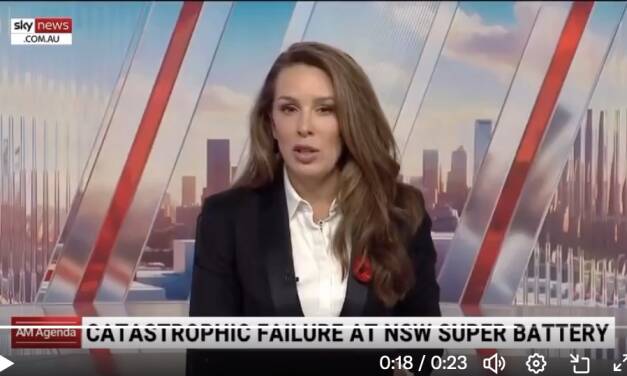 „Bei einem 1 Milliarde Dollar teuren Batterieprojekt in Sydney ist es zu einem katastrophalen Fehlschlag gekommen.“